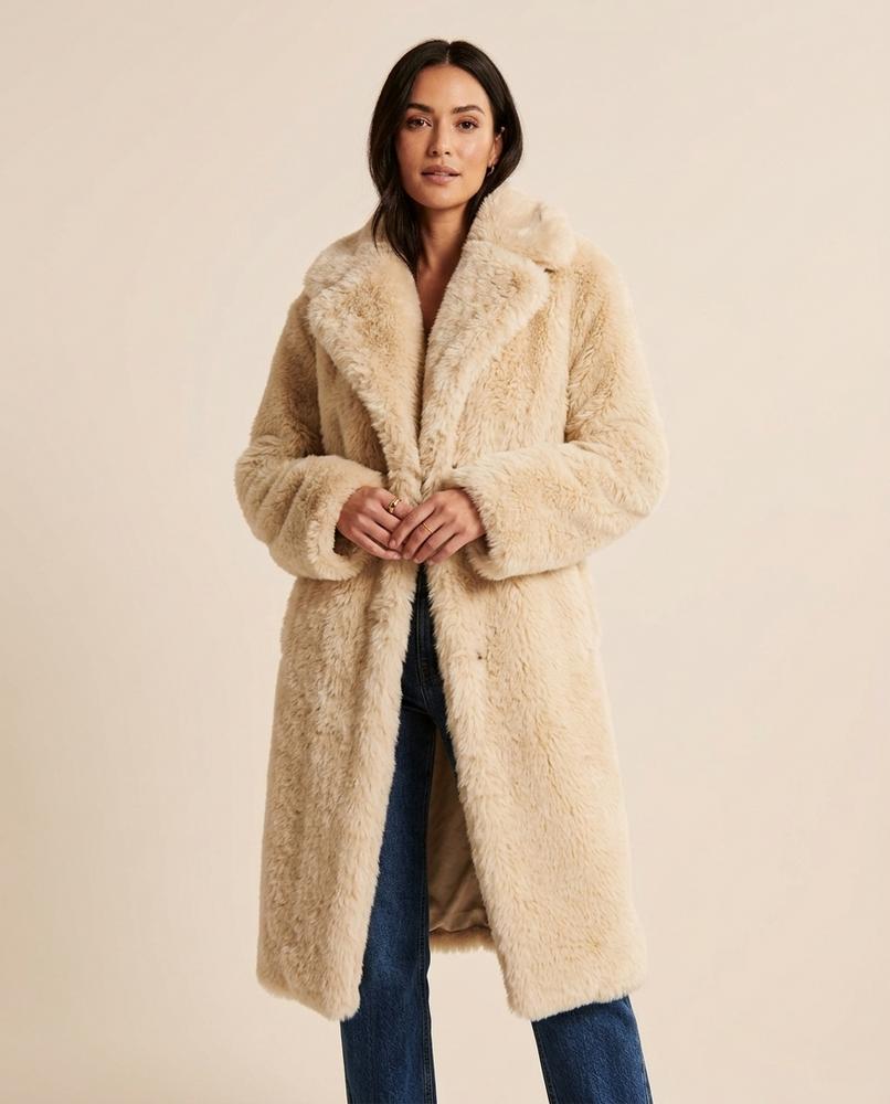Madline24 - Miren | Langgeschnittener Teddy Mantel Damen