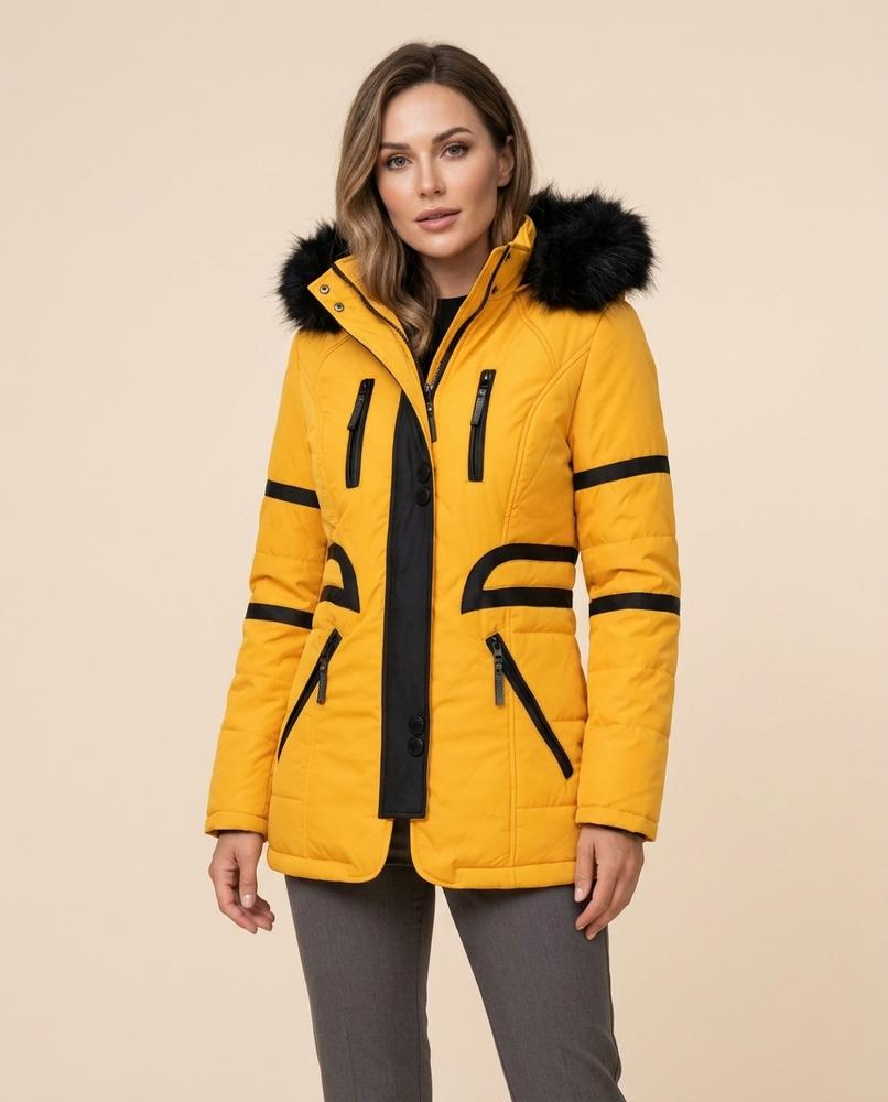 Madline24 - Ellan | Gefüttert Tailliert Jacke Damen