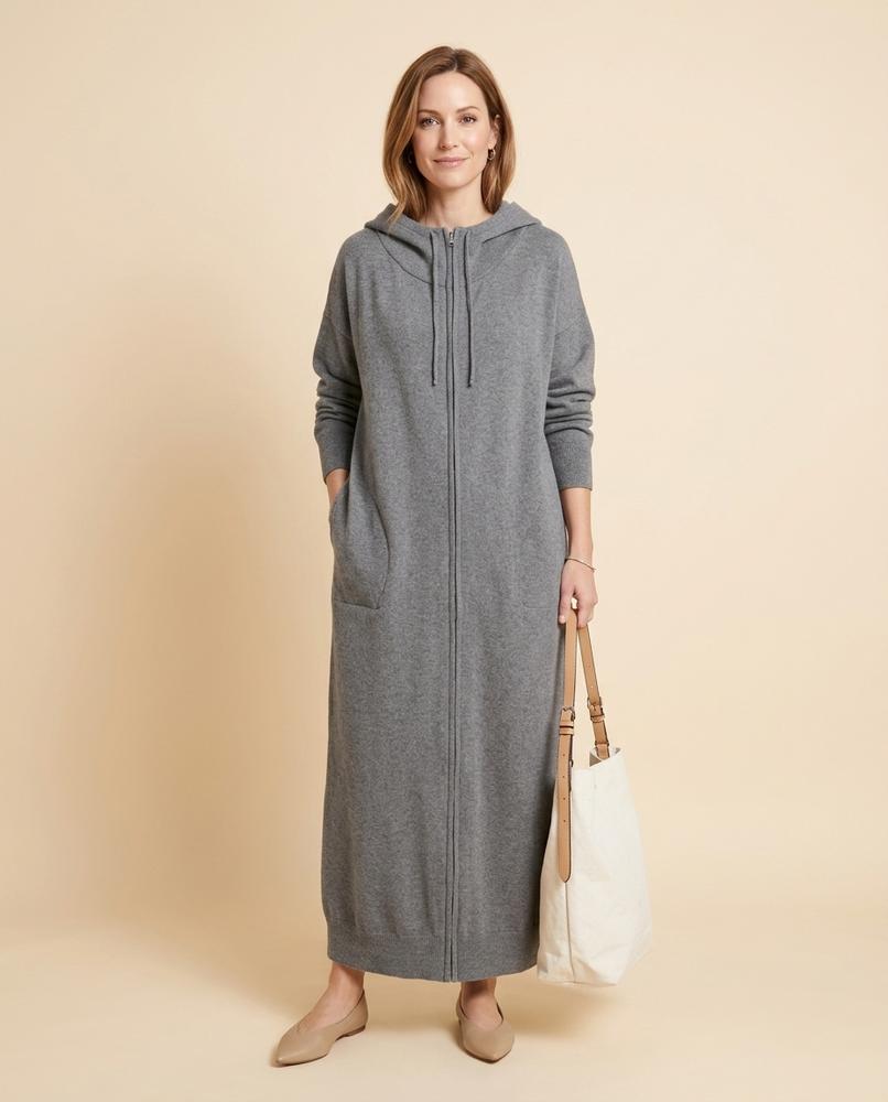 Madline24 - Sasol | Langgeschnittener Langärmeliger Hoodie Damen