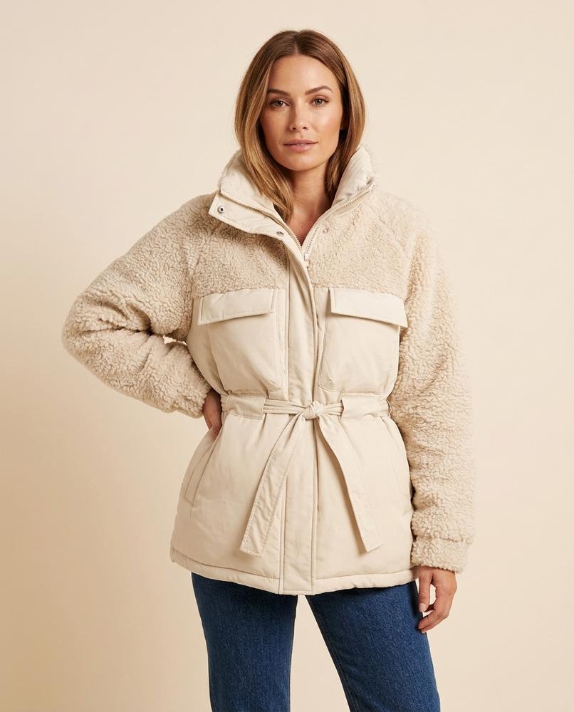 Madline24 - Savan | Gefüttert Tailliert Jacke Damen