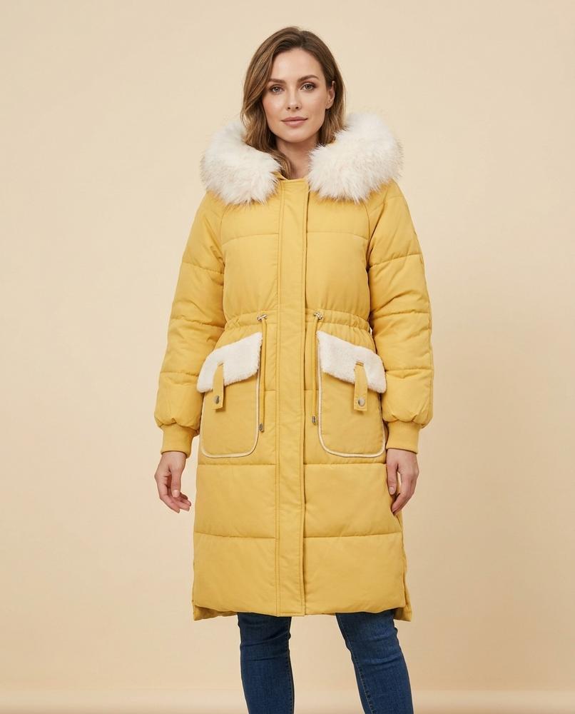Madline24 - Tavar | Gefütterter Langer Mantel Damen