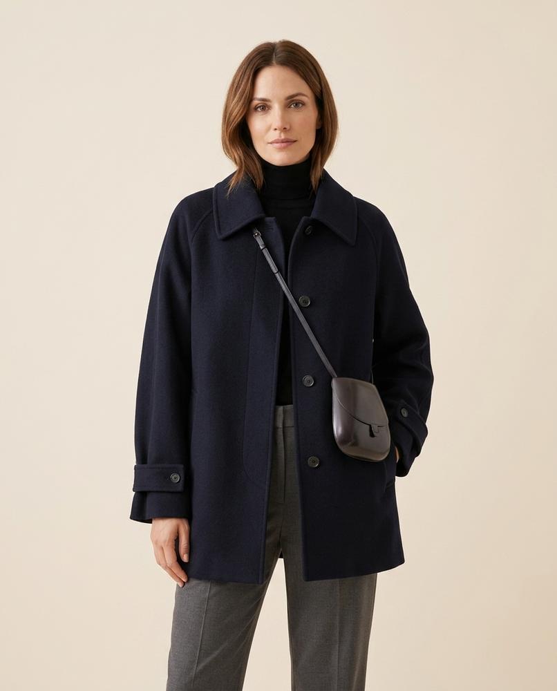 Madline24 - Camir | Einreihiger Kastiger Mantel Damen