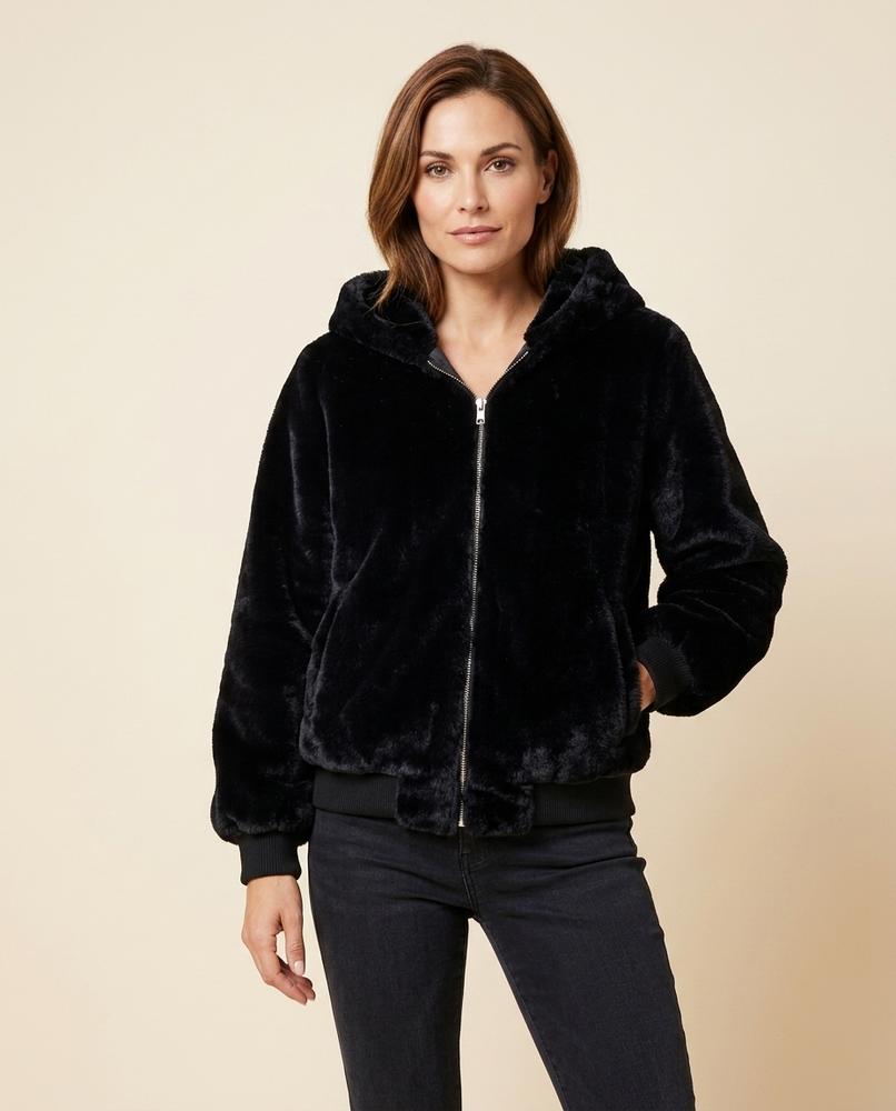 Madline24 - Zemor | Gefüttert Plüschig Jacke Damen