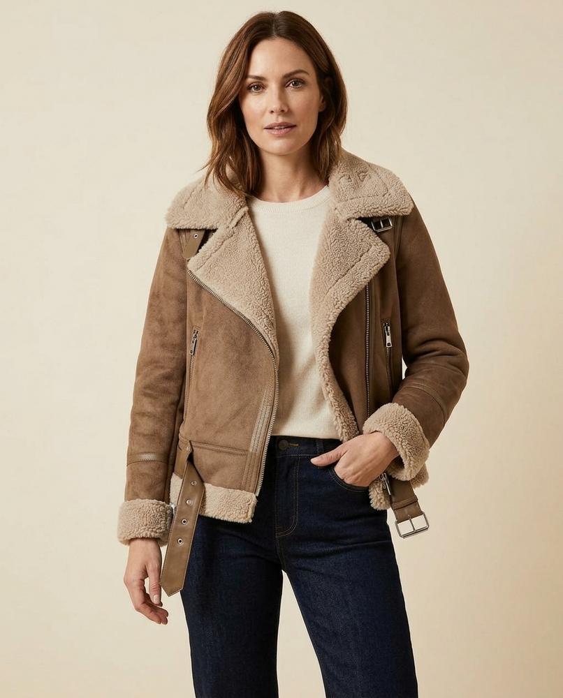 Madline24 - Zatir | Gefütterte Velours Jacke Damen
