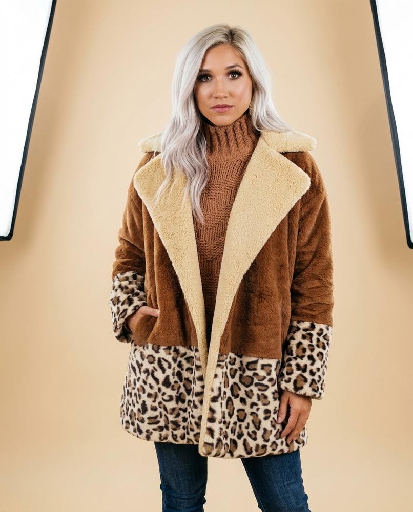 Madline24 - Lovar | Gefüttert Plüschig Mantel Damen