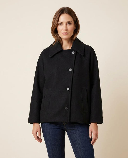 Madline24 - Alken | Kurze Geknöpfte Jacke Damen