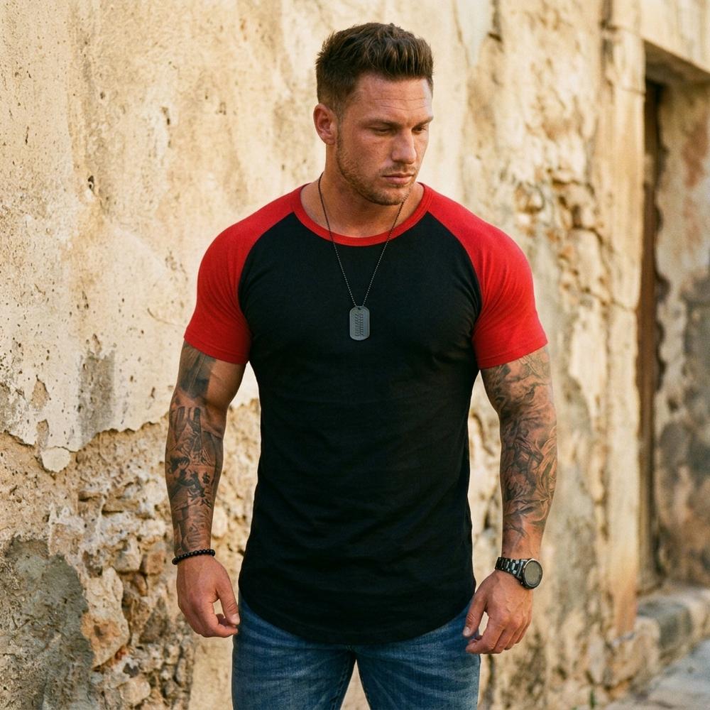 Madline24 - Roram | Zweifarbiges Raglan Shirt Herren