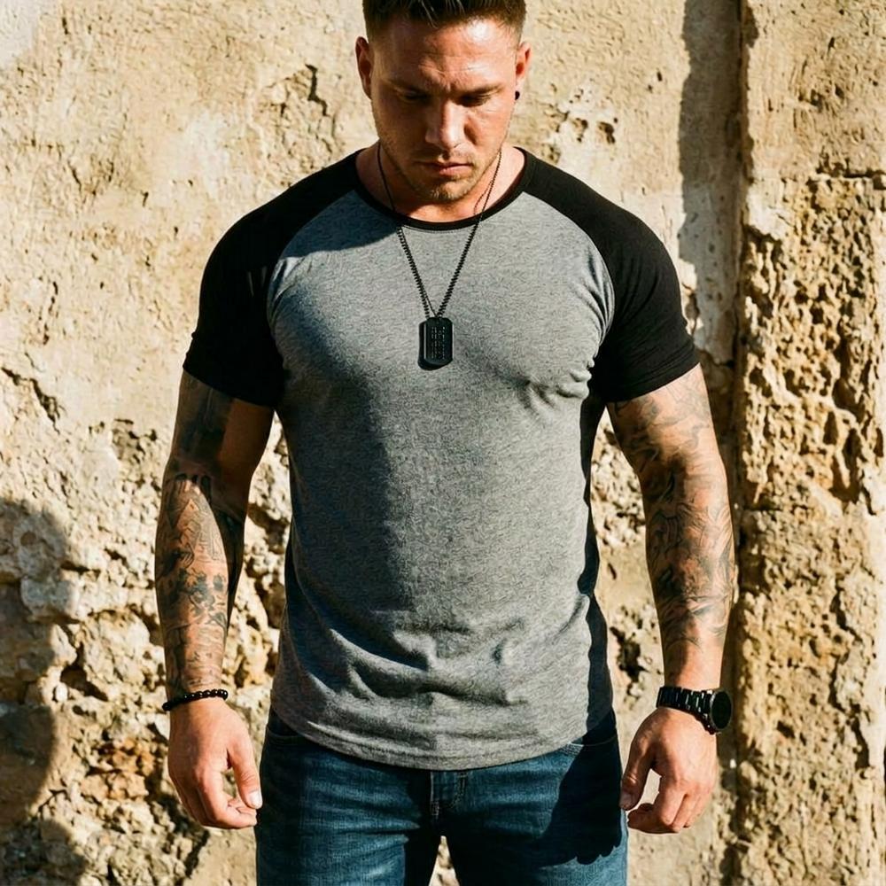 Madline24 - Roram | Zweifarbiges Raglan Shirt Herren