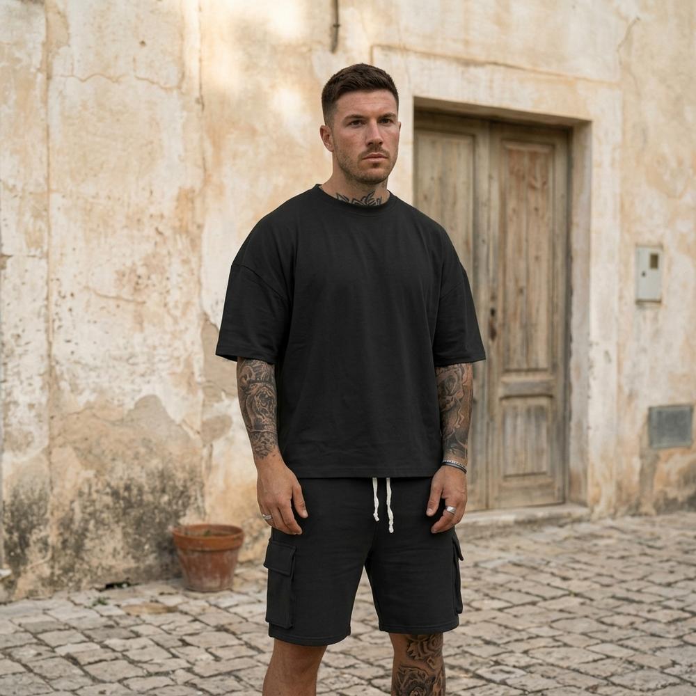 Madline24 - Elsil | Kurzärmliges Weitgeschnittenes Shirt Herren