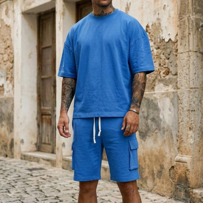 Madline24 - Elsil | Kurzärmliges Weitgeschnittenes Shirt Herren