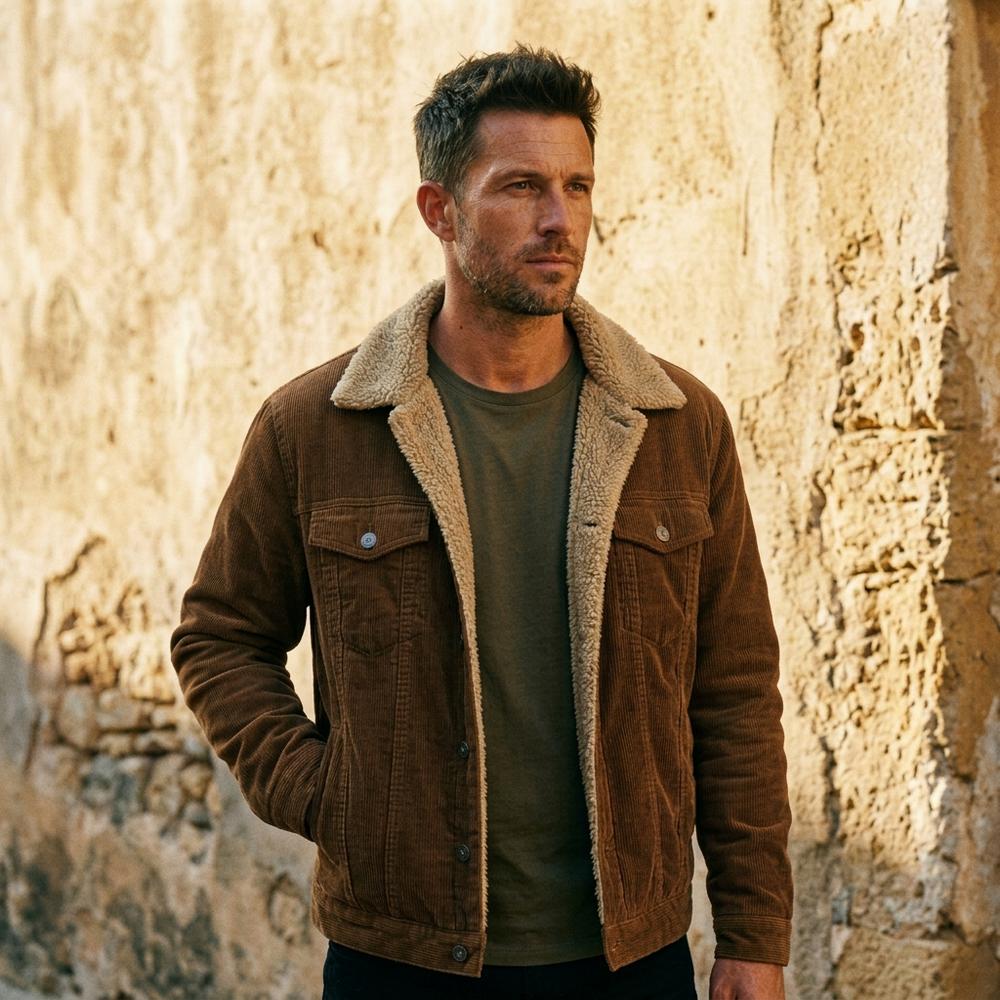 Madline24 - Savar | Gefütterte Gerippte Jacke Herren