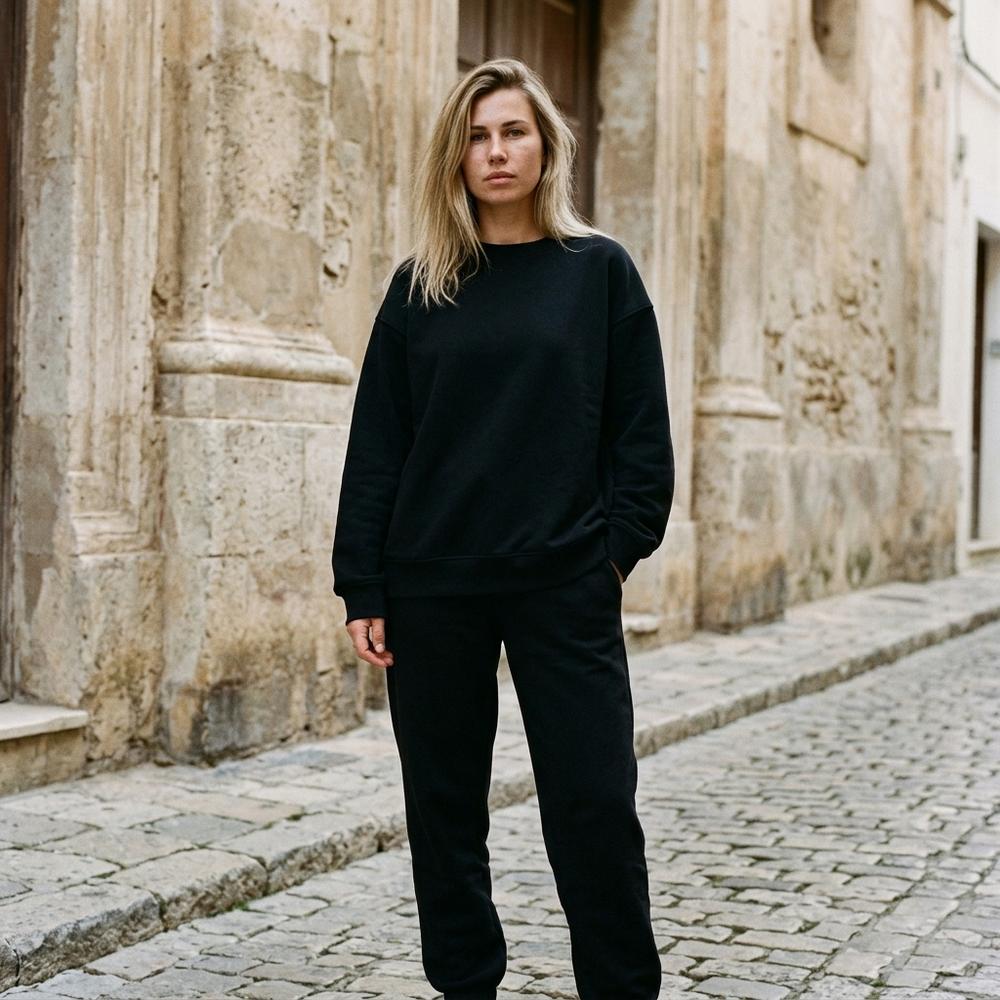 Madline24 - Yoral | Zweiteiliger Lockerer Anzug Hose und Pullover Damen