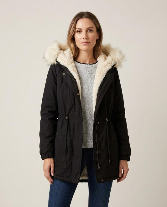 Madline24 - Varam | Gefüttert Warm Mantel Damen