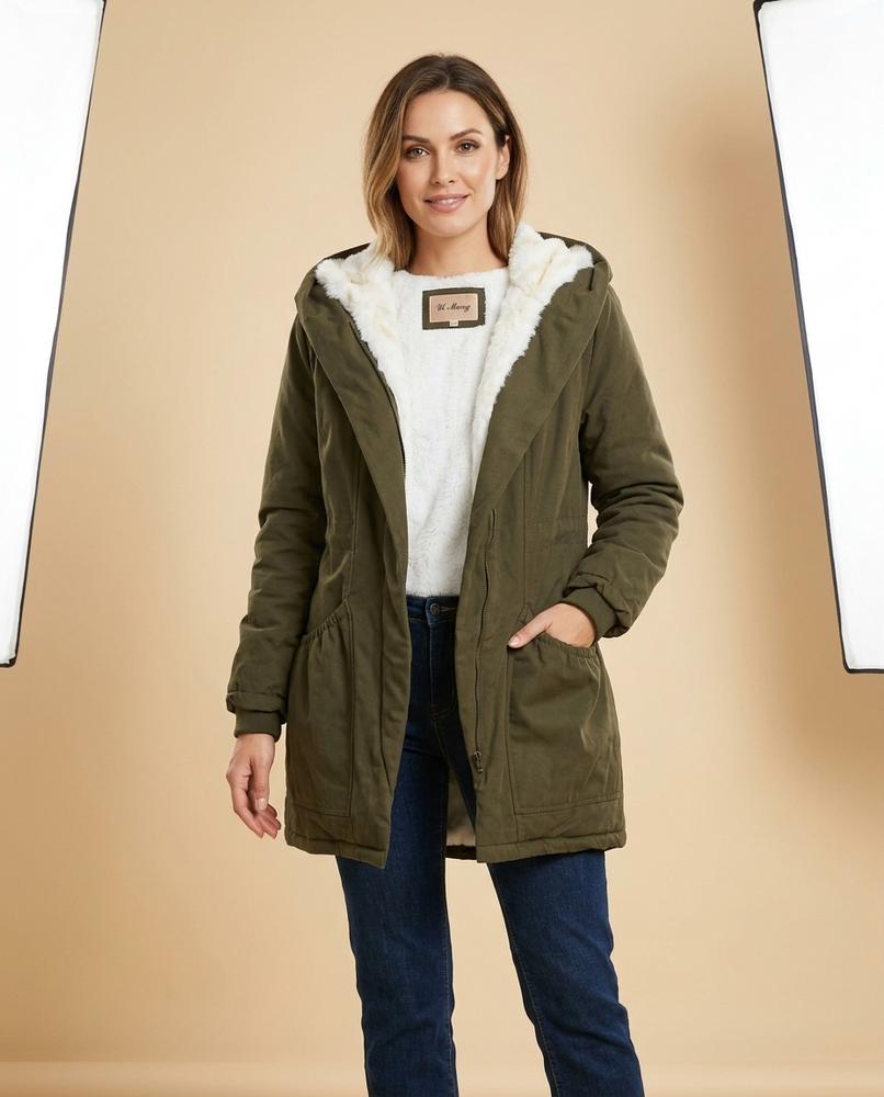 Madline24 - Varam | Gefüttert Warm Mantel Damen