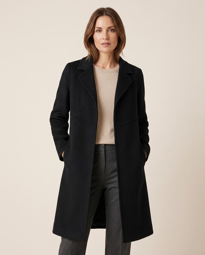 Madline24 - Lylar | Verschlussloser Ausgestellter Mantel Damen