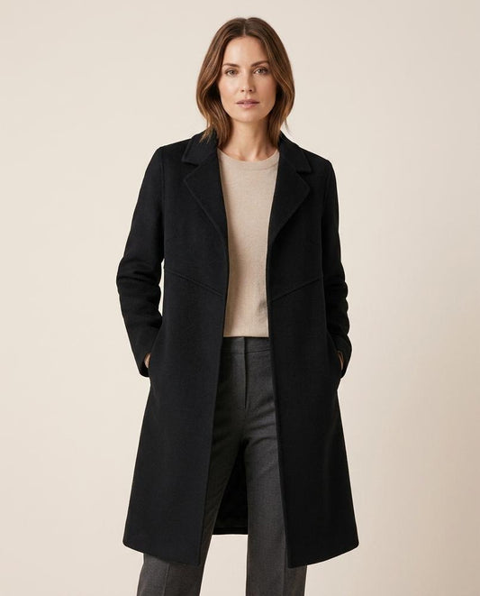 Madline24 - Lylar | Verschlussloser Ausgestellter Mantel Damen