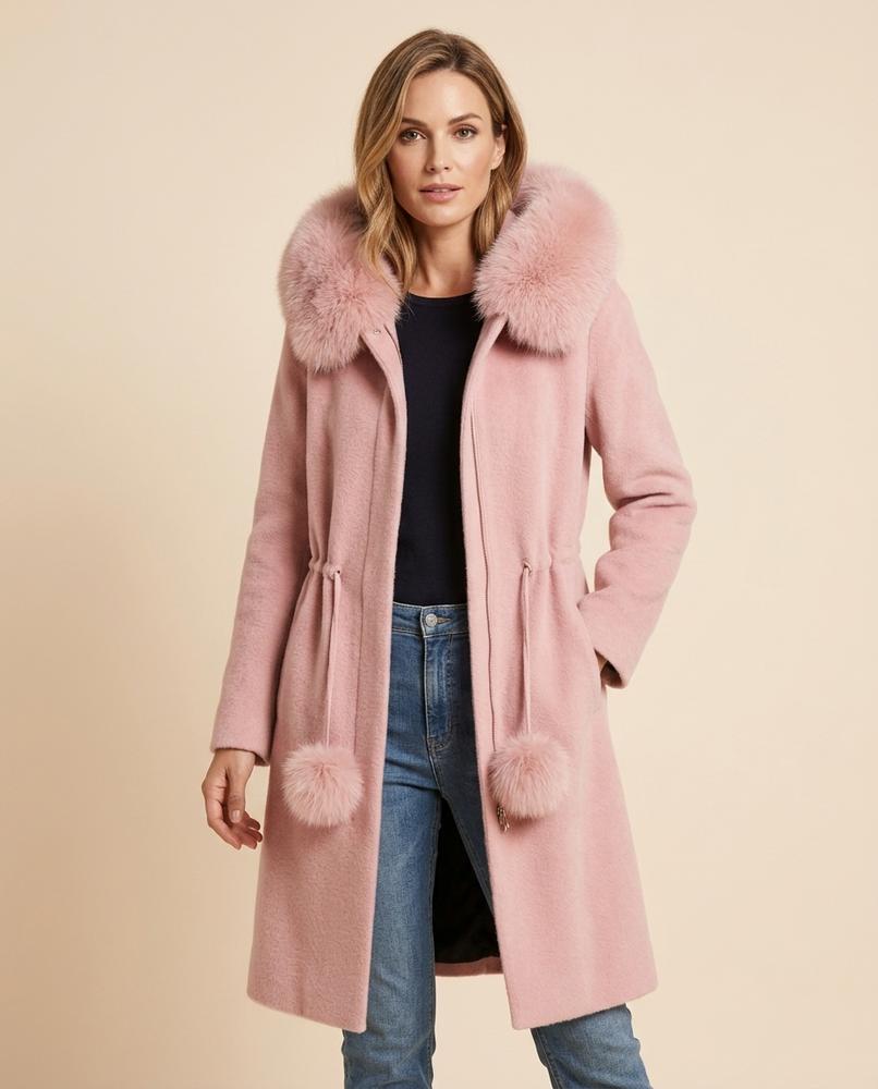 Madline24 - Nital | Gefütterter Kapuzen Mantel Damen