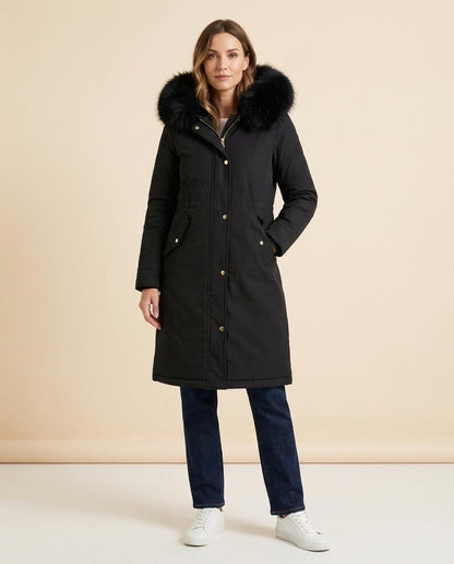 Madline24 - Vavin | Gefütterter Fellbesetzter Mantel Damen