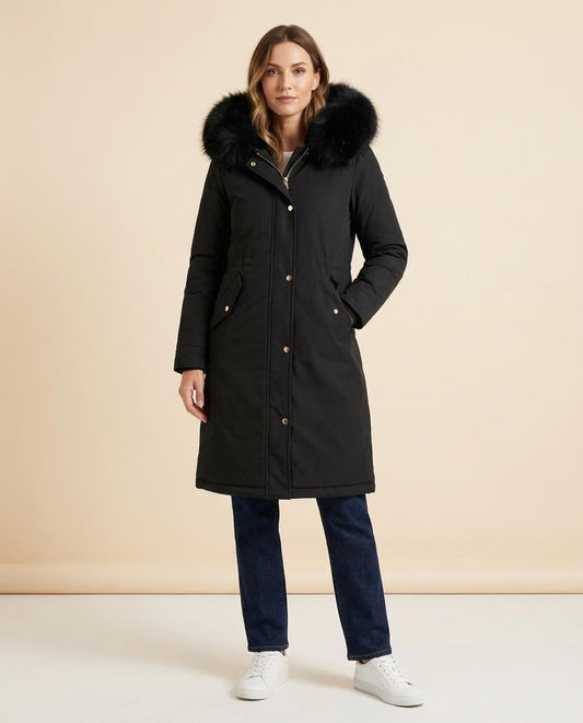 Madline24 - Vavin | Gefütterter Fellbesetzter Mantel Damen