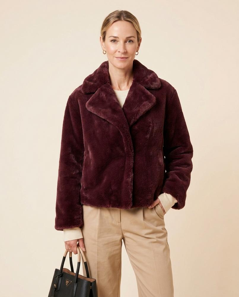 Madline24 - Vasol | Plüschige Kurze Jacke Damen