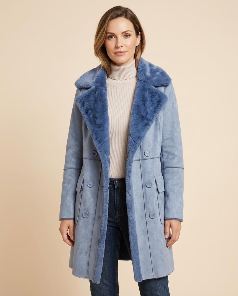 Madline24 - Novar | Gefüttert Geknöpft Mantel Damen