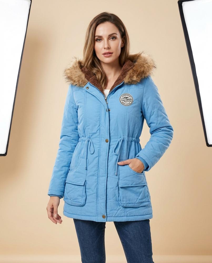 Madline24 - Nemer | Gefütterter Fellbesetzter Mantel Damen