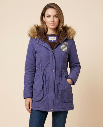 Madline24 - Nemer | Gefütterter Fellbesetzter Mantel Damen