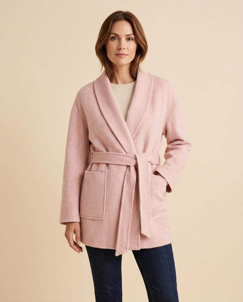 Madline24 - Titir | Gegürtet Woll Mantel Damen