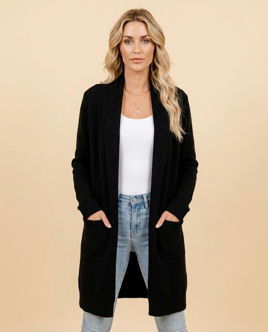Madline24 - Lalev | Langer Offener Cardigan Damen