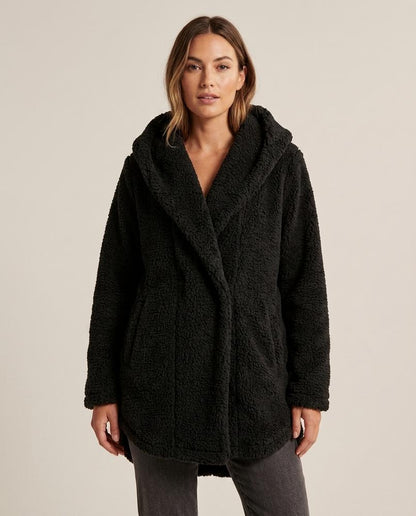 Madline24 - Salan | Asymmetrisch Strukturiert Cardigan Damen