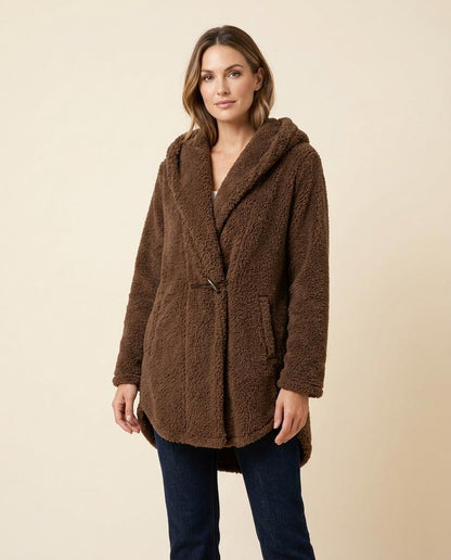 Madline24 - Salan | Asymmetrisch Strukturiert Cardigan Damen
