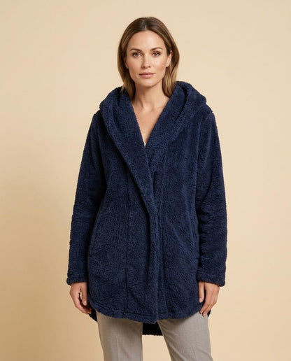 Madline24 - Salan | Asymmetrisch Strukturiert Cardigan Damen