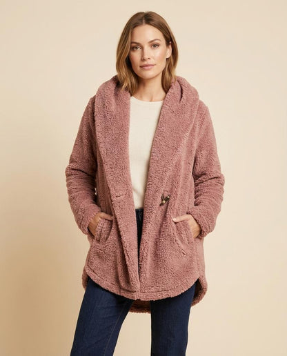 Madline24 - Salan | Asymmetrisch Strukturiert Cardigan Damen
