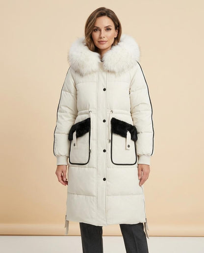 Madline24 - Tavar | Gefütterter Langer Mantel Damen