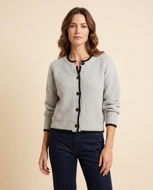 Madline24 - Ridan | Gestrickt Geknöpft Cardigan Damen