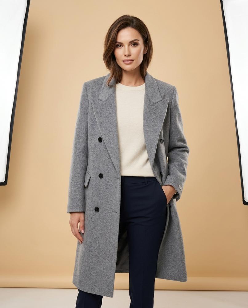 Madline24 - Lytor | Langer Gefütterter Mantel Damen