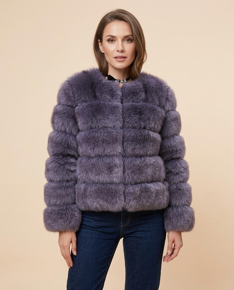 Madline24 - Vamar | Plüschige Gegliederte Jacke Damen