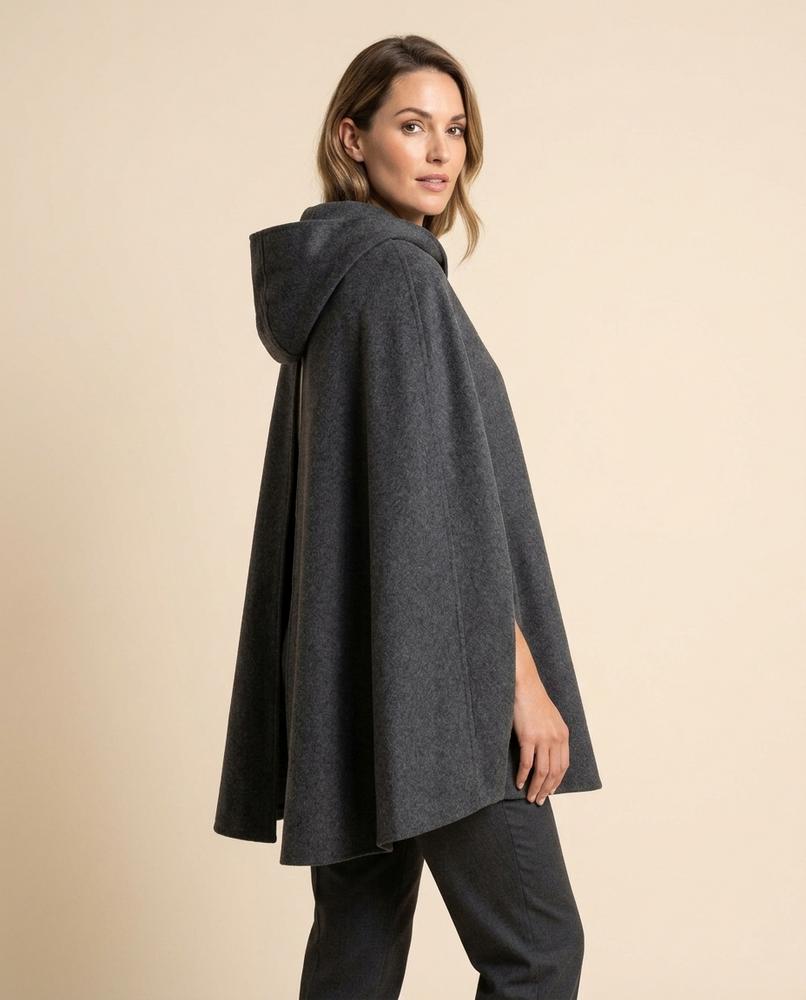 Madline24 - Lotir | Verschlussloser Kapuzen- Mantel Unisex