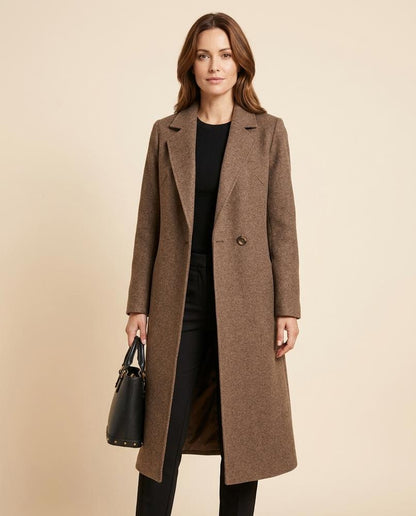 Madline24 - Misin | Geknöpfter Woll Mantel Damen