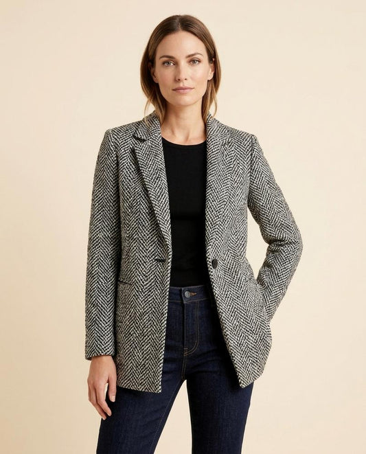 Madline24 - Arser | Gemustert Gefüttert Mantel Damen