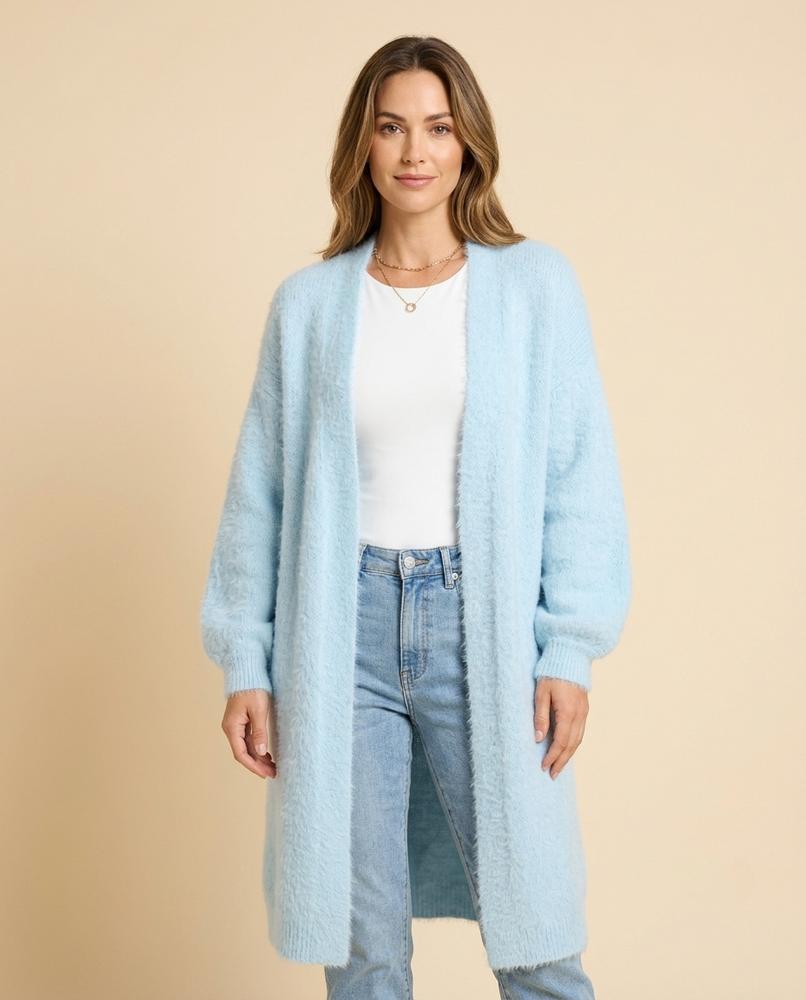Madline24 - Caren | Langer Gestrickter Cardigan Damen