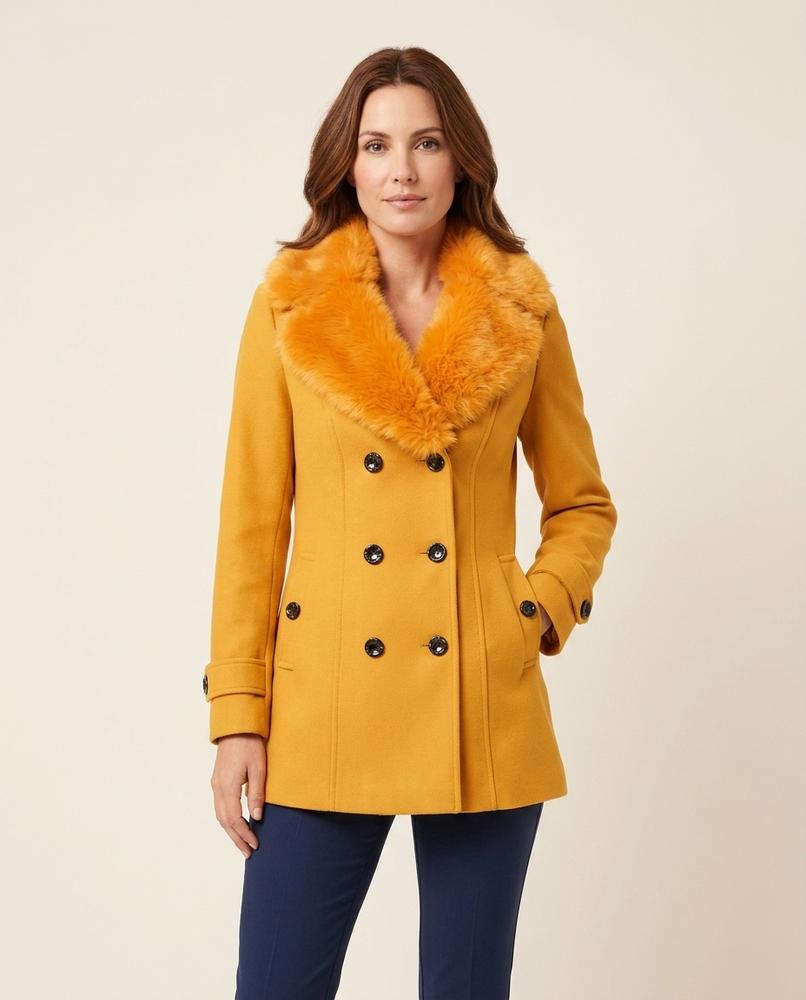 Madline24 - Nilen | Doppelreihiger Taillierter Mantel Damen