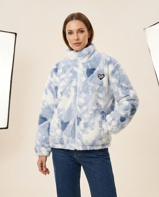 Madline24 - Ramir | Reißverschluss Plüsch Jacke Unisex