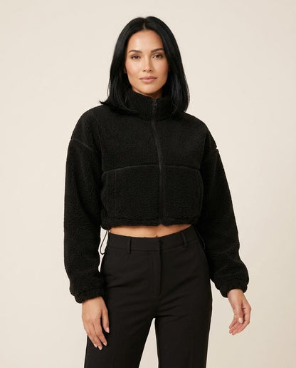 Madline24 - Vatir | Kurzgeschnittene Strukturierte Jacke Damen