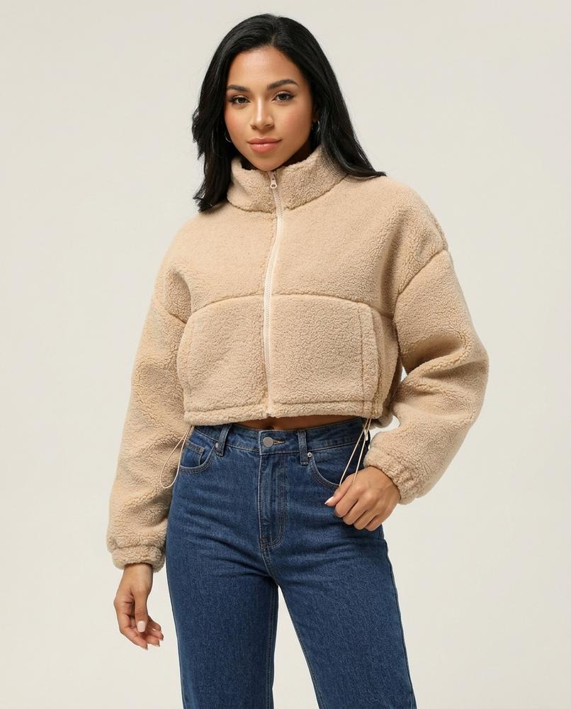 Madline24 - Vatir | Kurzgeschnittene Strukturierte Jacke Damen