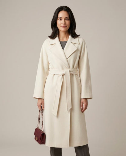 Madline24 - Nevel | Taillierter Langer Mantel Damen