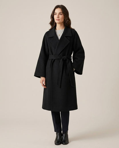 Madline24 - Nevel | Taillierter Langer Mantel Damen