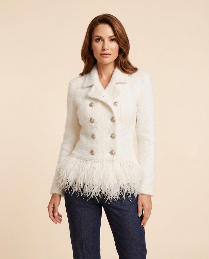 Madline24 - Zevin | Zweireihig Federbesetzt Jacke Damen