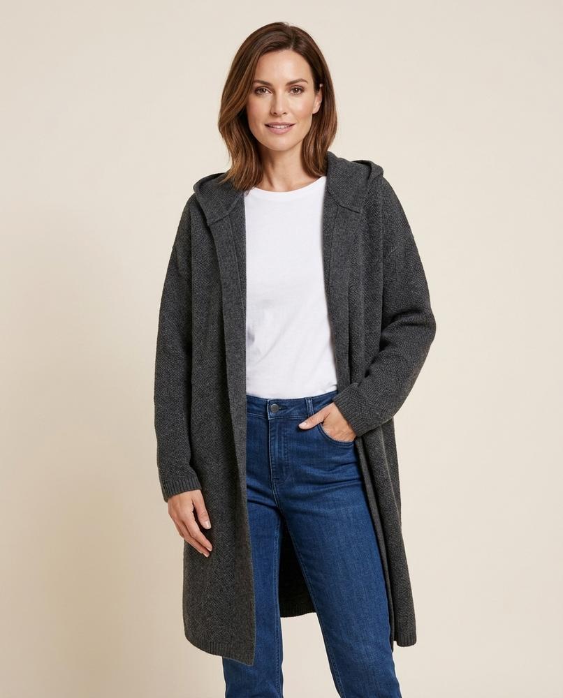 Madline24 - Lasen | Lang Gestrickt Cardigan Damen