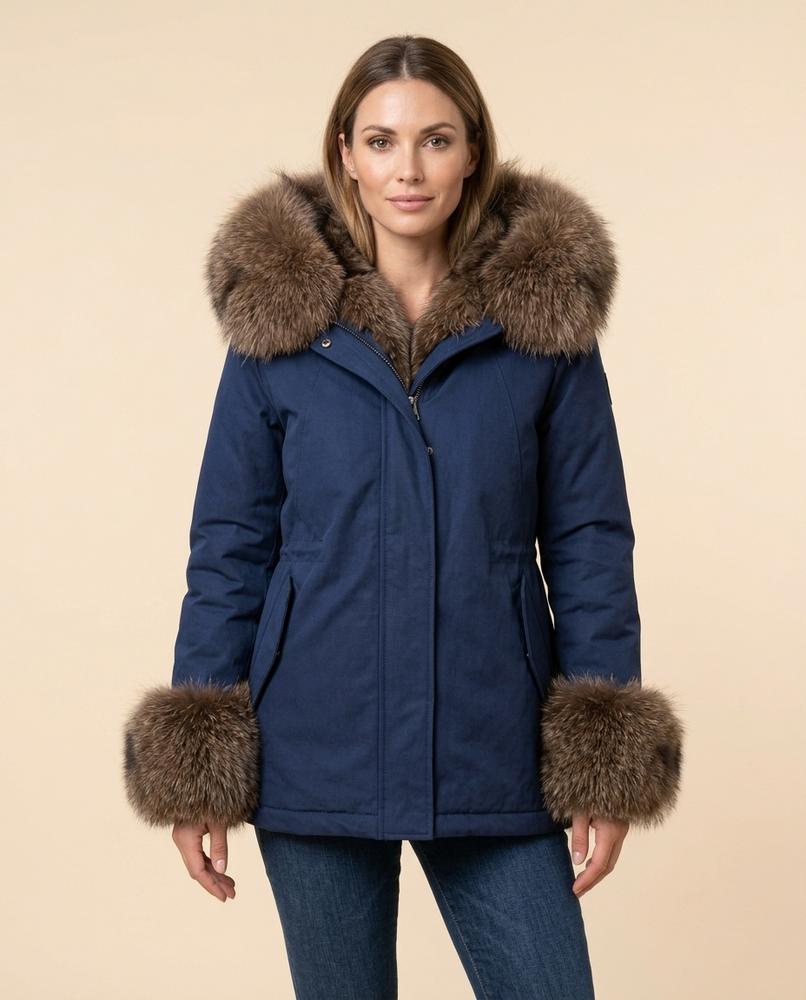 Madline24 - Nirev | Gefütterter Kapuzen Mantel Damen